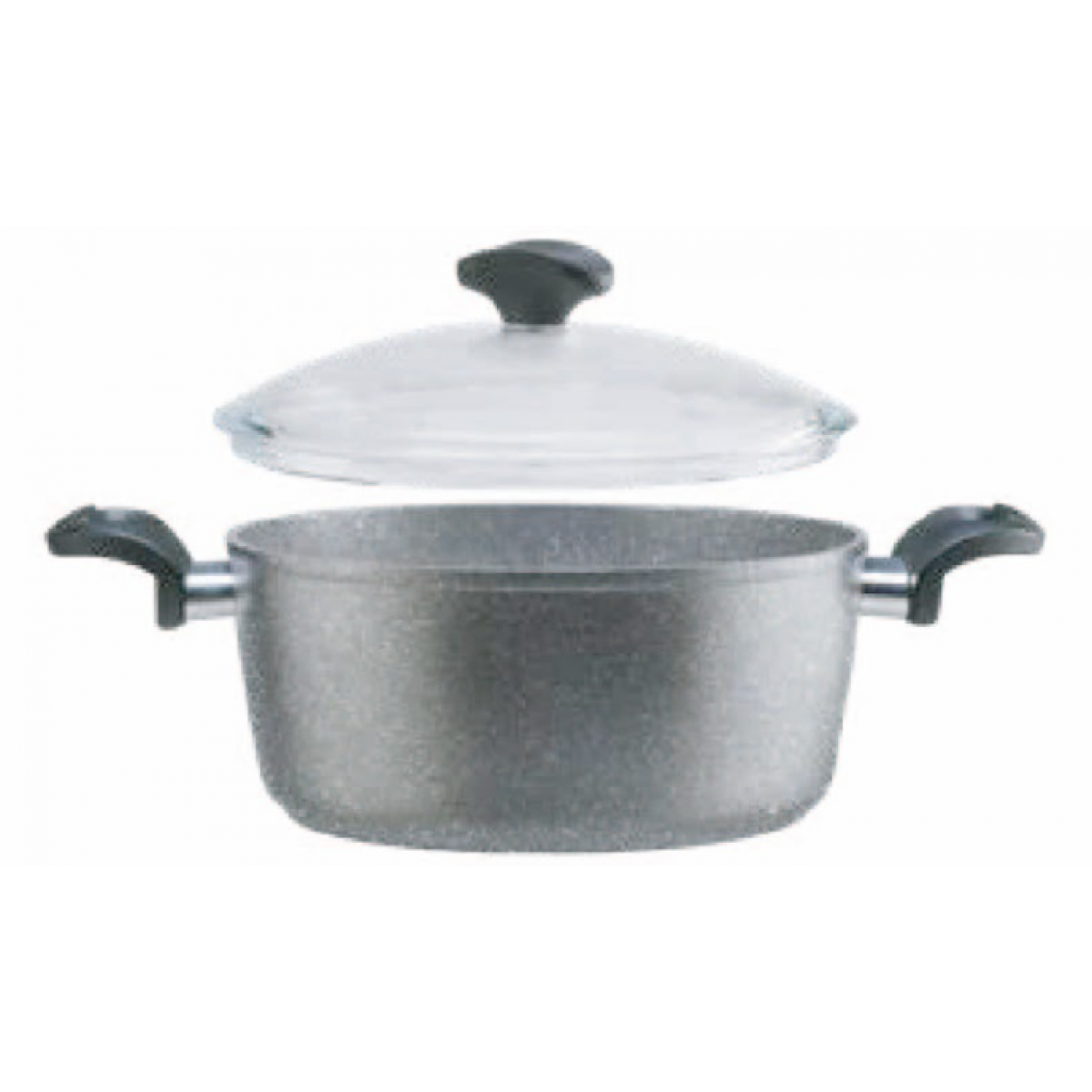 Piardi Home UNIC2440PYR2 24cm Union系列天然礦石雙耳鍋(附鍋蓋)